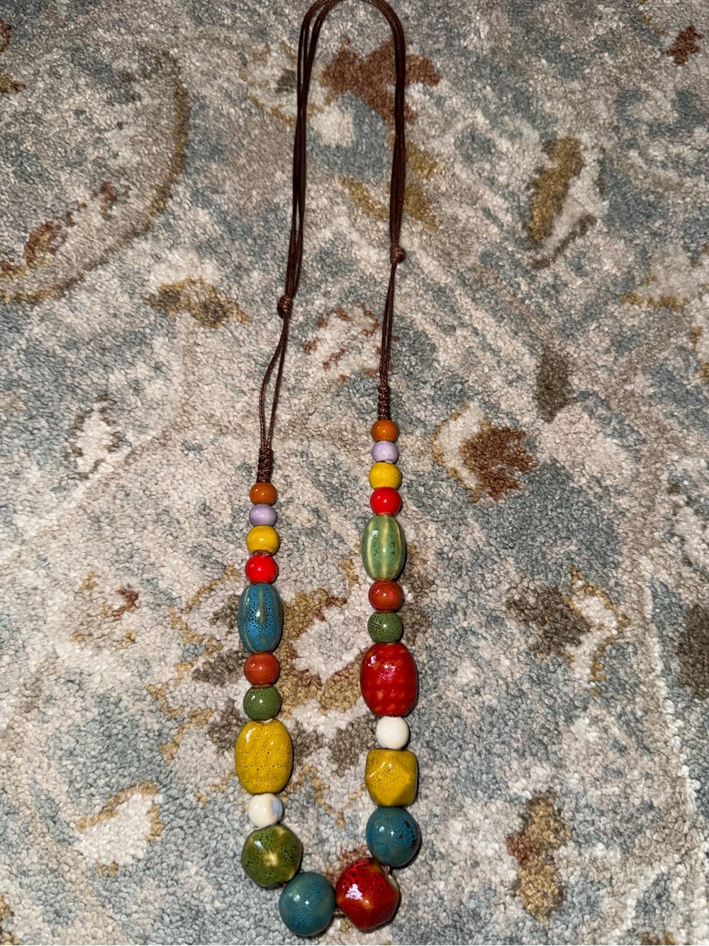 Colorful Beaded Kids Necklace - Multicolor